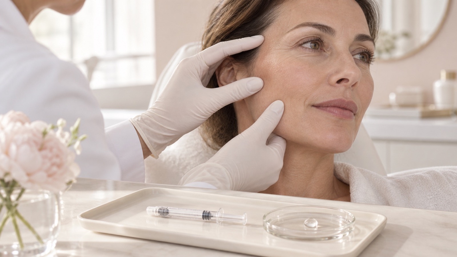 Skin assessment for biorevitalisation — AI-generated image